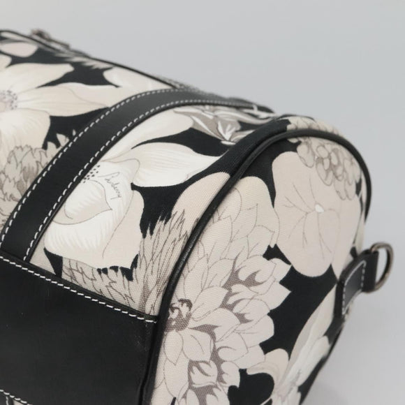 BURBERRY Hand Bag Canvas 2way Black Auth 125906