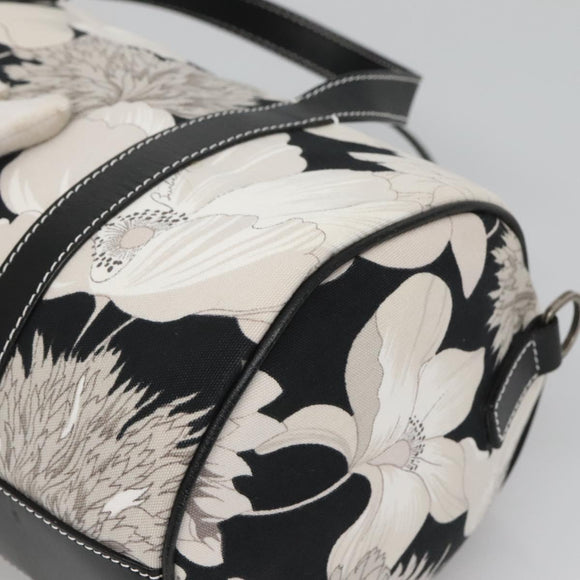 BURBERRY Hand Bag Canvas 2way Black Auth 125906