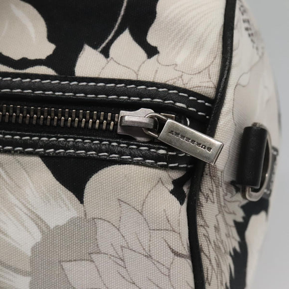 BURBERRY Hand Bag Canvas 2way Black Auth 125906