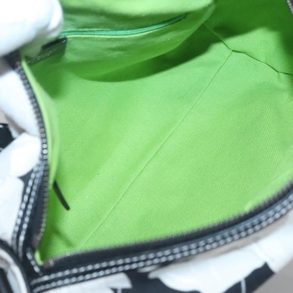 BURBERRY Hand Bag Canvas 2way Black Auth 125906