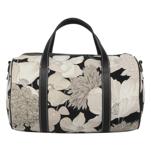 BURBERRY Hand Bag Canvas 2way Black Auth 125906