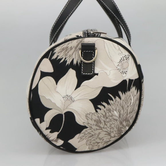 BURBERRY Hand Bag Canvas 2way Black Auth 125906