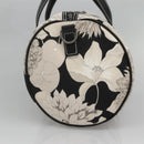 BURBERRY Hand Bag Canvas 2way Black Auth 125906-5