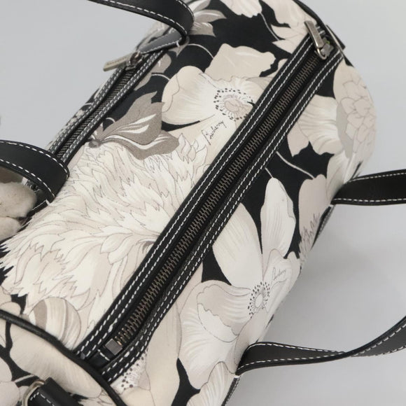 BURBERRY Hand Bag Canvas 2way Black Auth 125906