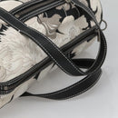 BURBERRY Hand Bag Canvas 2way Black Auth 125906-7