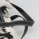 BURBERRY Hand Bag Canvas 2way Black Auth 125906-8