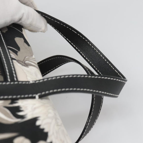 BURBERRY Hand Bag Canvas 2way Black Auth 125906