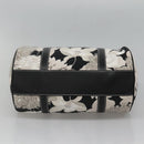 BURBERRY Hand Bag Canvas 2way Black Auth 125906-9