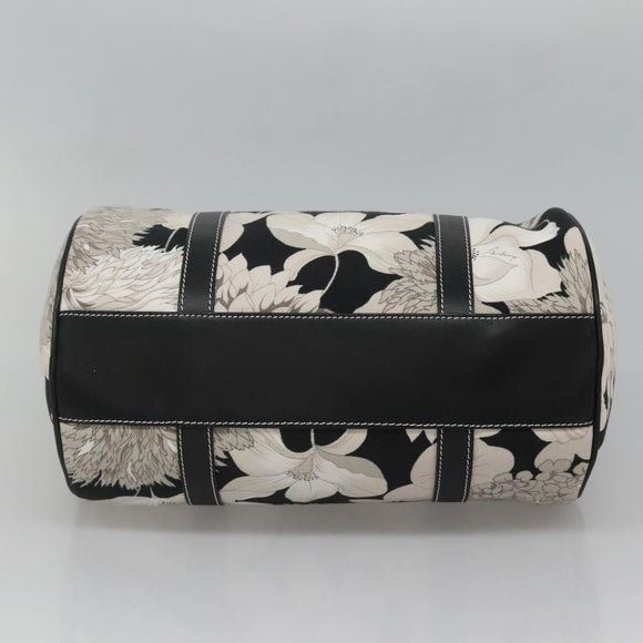 BURBERRY Hand Bag Canvas 2way Black Auth 125906