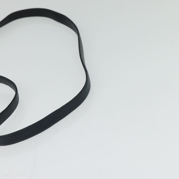 Christian Dior Trotter Canvas Shoulder Bag Navy Gold Auth 125910