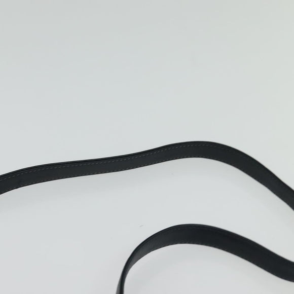 Christian Dior Trotter Canvas Shoulder Bag Navy Gold Auth 125910