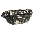 PRADA Shoulder Bag Nylon Black Silver Auth 125913-1