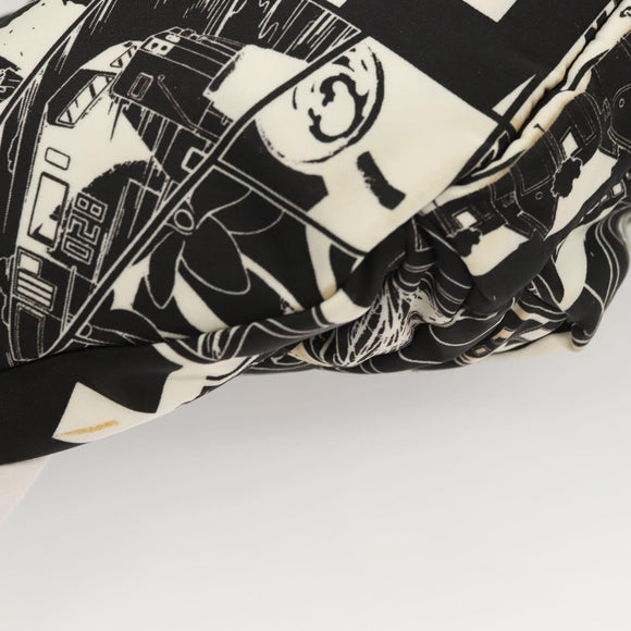 PRADA Shoulder Bag Nylon Black Silver Auth 125913