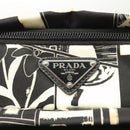 PRADA Shoulder Bag Nylon Black Silver Auth 125913-17