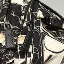 PRADA Shoulder Bag Nylon Black Silver Auth 125913-19