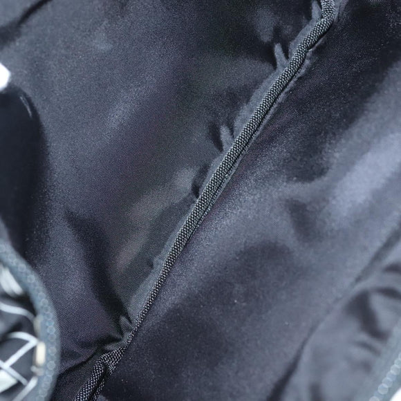 PRADA Shoulder Bag Nylon Black Silver Auth 125913