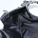 PRADA Shoulder Bag Nylon Black Silver Auth 125913-24