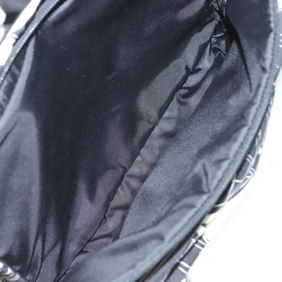 PRADA Shoulder Bag Nylon Black Silver Auth 125913