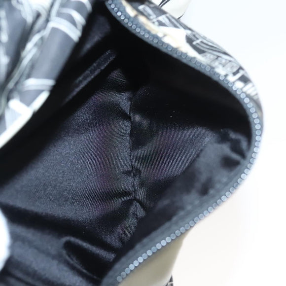 PRADA Shoulder Bag Nylon Black Silver Auth 125913