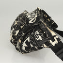 PRADA Shoulder Bag Nylon Black Silver Auth 125913-3