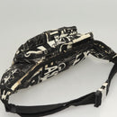 PRADA Shoulder Bag Nylon Black Silver Auth 125913-6