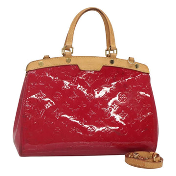 LOUIS VUITTON Vernis Blair MM Hand Bag 2way Rose Andian M91798 LV Auth 125916