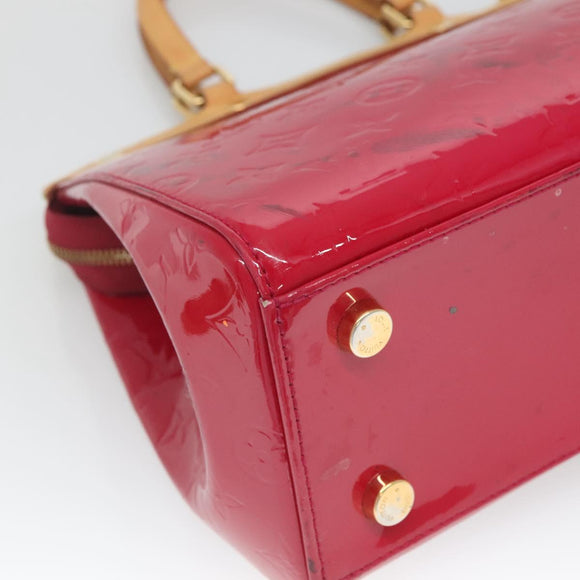 LOUIS VUITTON Vernis Blair MM Hand Bag 2way Rose Andian M91798 LV Auth 125916