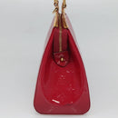 LOUIS VUITTON Vernis Blair MM Hand Bag 2way Rose Andian M91798 LV Auth 125916-5
