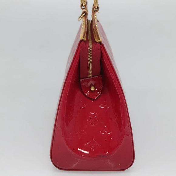 LOUIS VUITTON Vernis Blair MM Hand Bag 2way Rose Andian M91798 LV Auth 125916