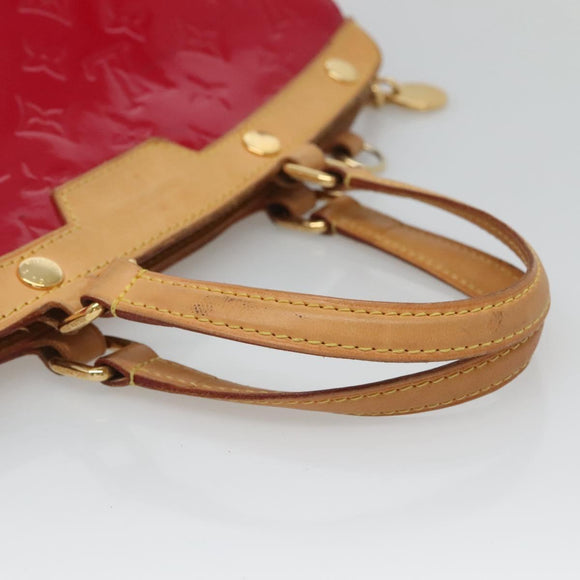 LOUIS VUITTON Vernis Blair MM Hand Bag 2way Rose Andian M91798 LV Auth 125916