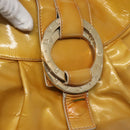 BVLGARI Chandra Hand Bag Enamel 2way Yellow Gold Auth 125921-16