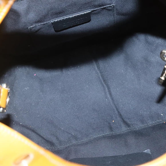 BVLGARI Chandra Hand Bag Enamel 2way Yellow Gold Auth 125921