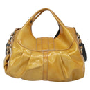 BVLGARI Chandra Hand Bag Enamel 2way Yellow Gold Auth 125921-3
