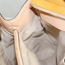 GUCCI GG Canvas Hand Bag Patent leather Beige Gold 257612 Auth 125926-23