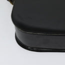 CELINE Shoulder Bag Leather Black Gold Auth 125931-12