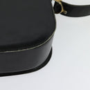CELINE Shoulder Bag Leather Black Gold Auth 125931-13
