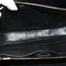 CELINE Shoulder Bag Leather Black Gold Auth 125931-17