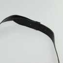 CELINE Shoulder Bag Leather Black Gold Auth 125931-8