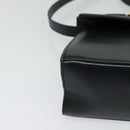 Salvatore Ferragamo Hand Bag Leather 2way Navy Gold Auth 125933-10