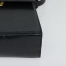 Salvatore Ferragamo Hand Bag Leather 2way Navy Gold Auth 125933-15