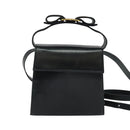 Salvatore Ferragamo Hand Bag Leather 2way Navy Gold Auth 125933-13