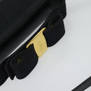 Salvatore Ferragamo Hand Bag Leather 2way Navy Gold Auth 125933-7