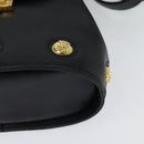 Salvatore Ferragamo Shoulder Bag Leather Navy Gold Auth 125934-11