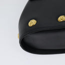 Salvatore Ferragamo Shoulder Bag Leather Navy Gold Auth 125934-12