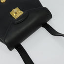 Salvatore Ferragamo Shoulder Bag Leather Navy Gold Auth 125934-6
