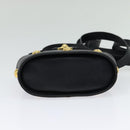 Salvatore Ferragamo Shoulder Bag Leather Navy Gold Auth 125934-9