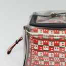 BALLY Hand Bag Vinyl Clear Silver Auth 125936-9