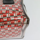 BALLY Hand Bag Vinyl Clear Silver Auth 125936-16