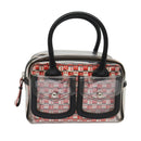 BALLY Hand Bag Vinyl Clear Silver Auth 125936-2