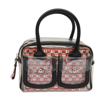 BALLY Hand Bag Vinyl Clear Silver Auth 125936 - 0